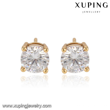 91753-Xuping bijoux 18K plaqué or mode simple boucle d&#39;oreille